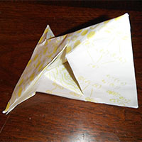 a szilassi polyhedron made out of paper